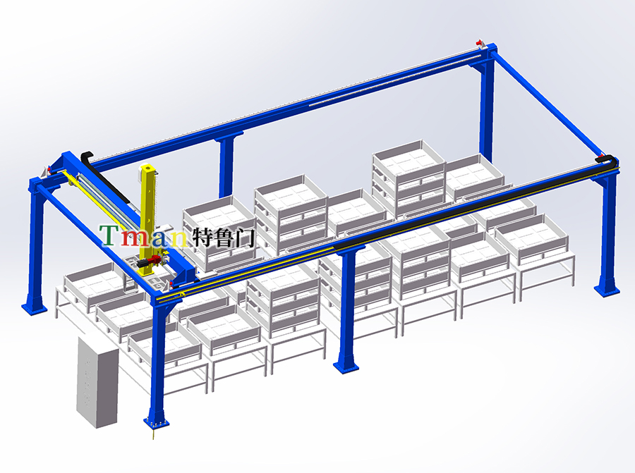料框搬运码垛桁架机械手